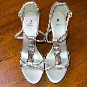 Silver  Bakers Strappy Sandals Sz 9